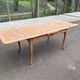 Louis XV extendable dining table from the 20th century, renovated in cherry wood, 140-240cm.
