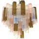 Lustre en verre multicolore « tronchi » brunito murano d75