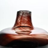 Vase en verre soufflé par Claude Morin, 1979