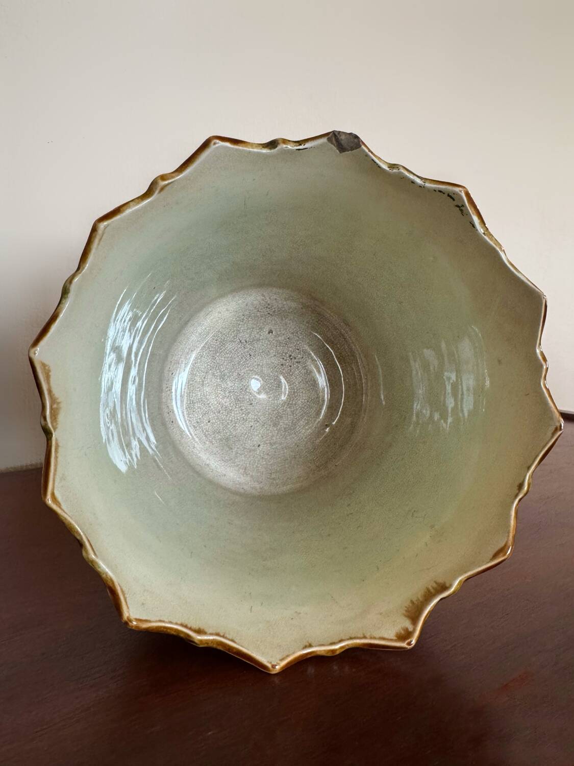 Art Deco barbotine cachepot