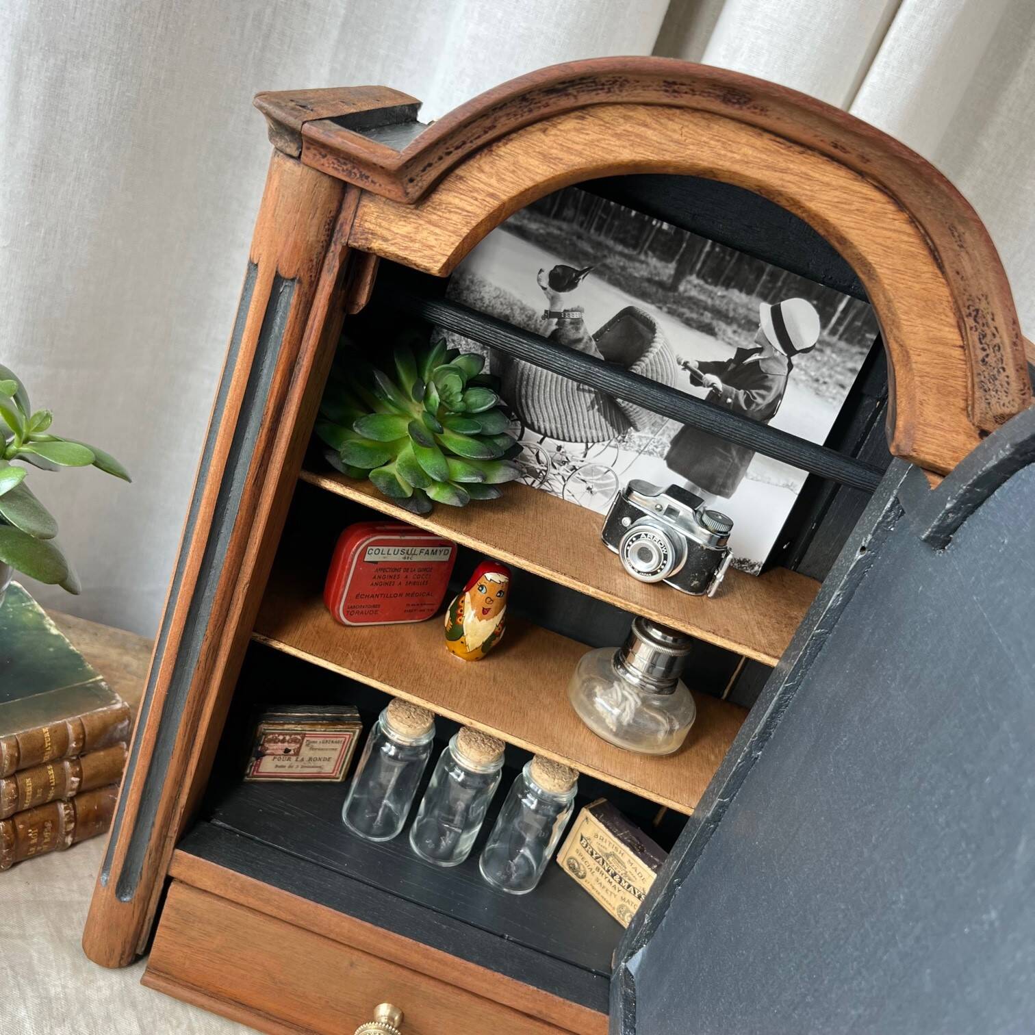 Restored wooden cabinet