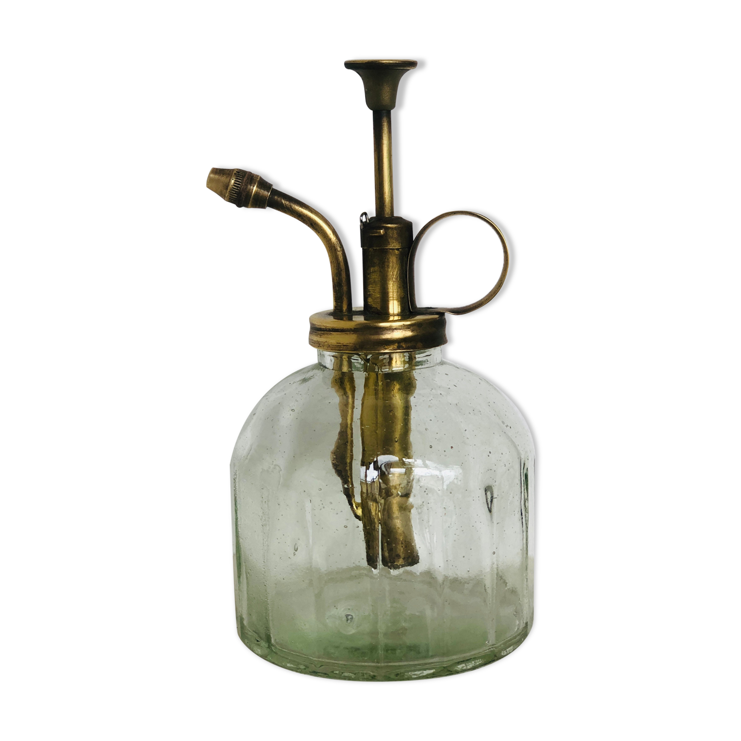 Vegetable vaporizer made of glass and brass