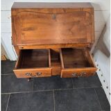 Louis XV style sloping desk in solid walnut