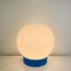XL opaline ball lamp from the 60s, vintage