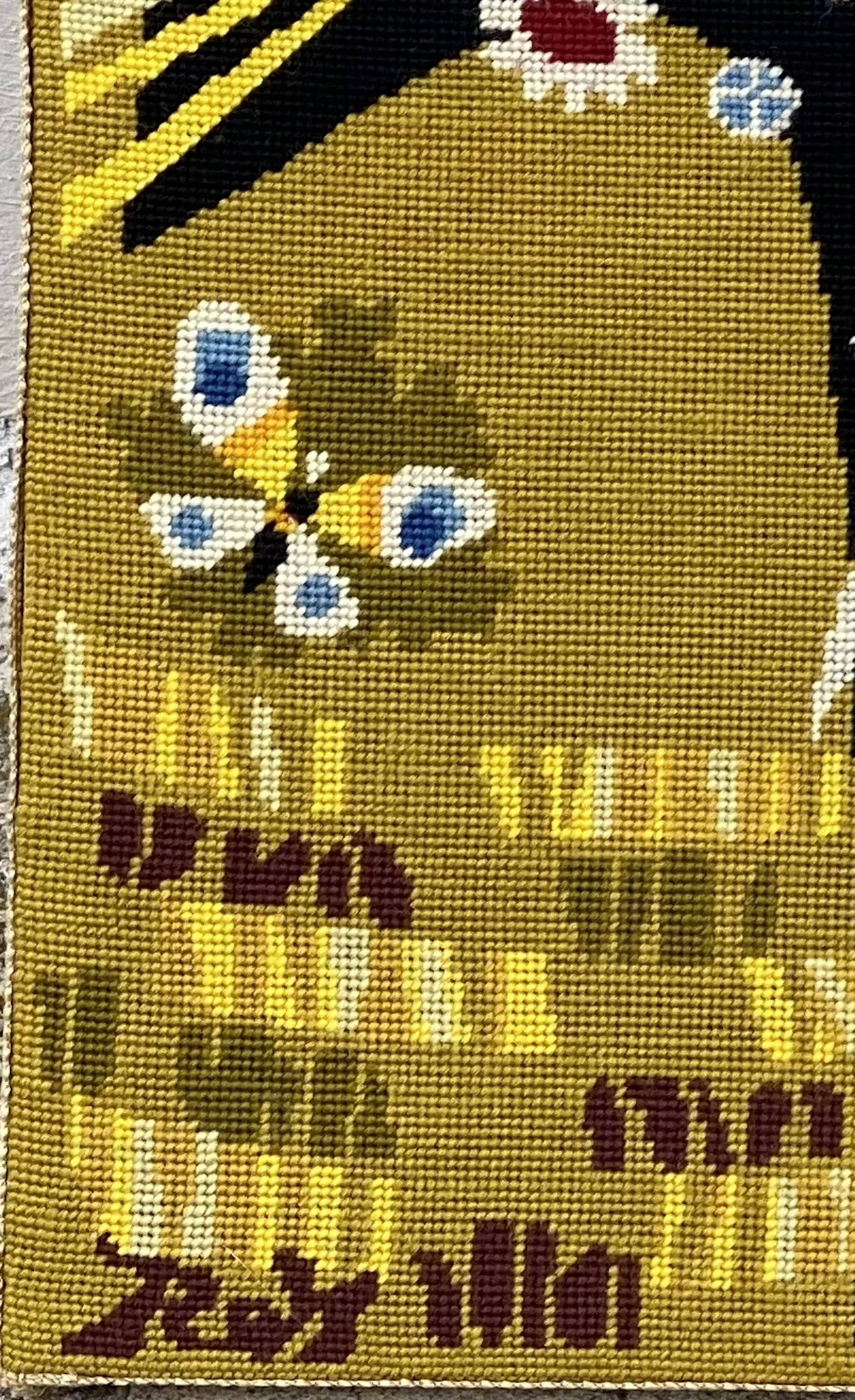 Canevas vintage 1970 signé J. Rey, atelier Jean Picart Le Doux, tirage limité
