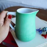 Pot à lait vert mat bavaria porcelaine