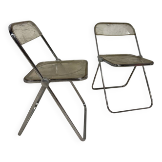 2 Plia chairs by Giancarlo Piretti for Castelli 1970