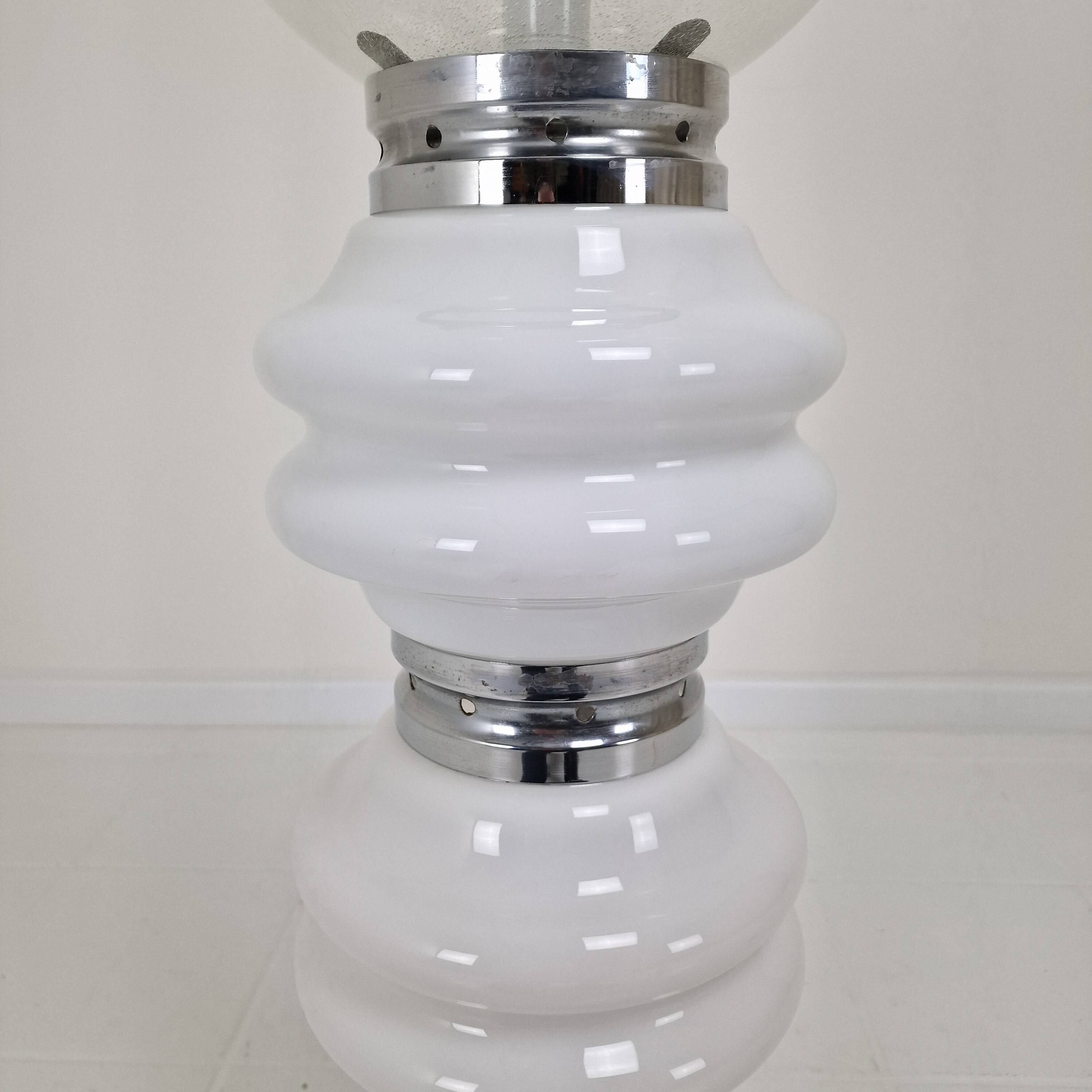 Italian Murano Floor Lamp  in 3 Colors Light, 1970s