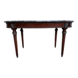Louis XVI style oval marble coffee table
