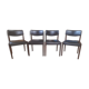 Set 4 vintage scandinavian chairs by zetel behaag
