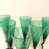 6 Memphis champagne flutes, 1980