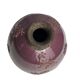 Raku glazed mauve potiche with floral decoration, Jardin d’Ulysse, 20th century