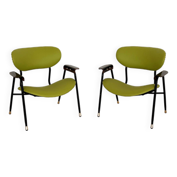 Pair of Lounge Chairs by Gastone Rinaldi, 1960s