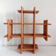Étagère vintage cruciforme en bois