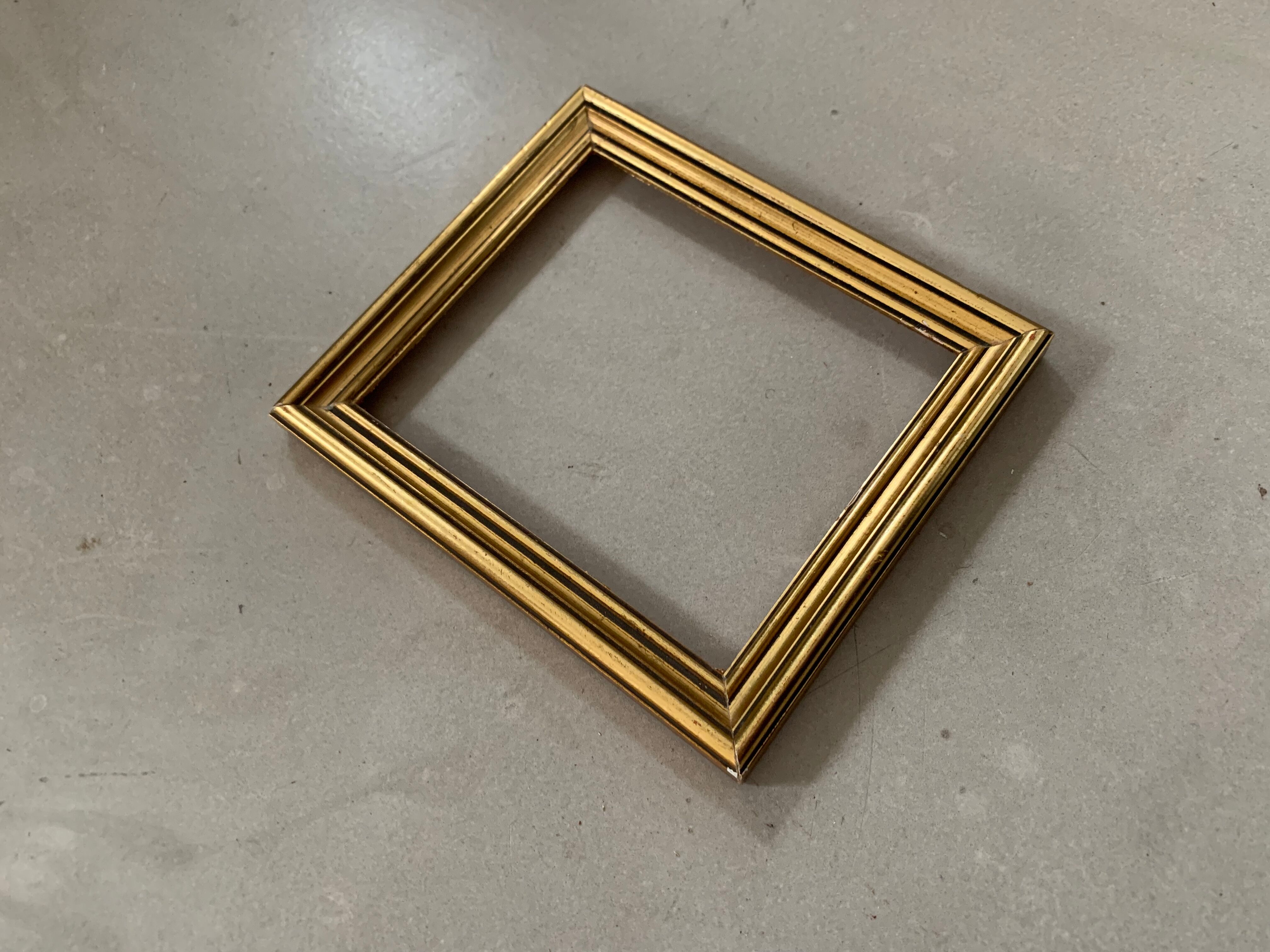 Small golden frame
