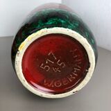Vase fat lava multi-color 517-45 Scheurich années 1970