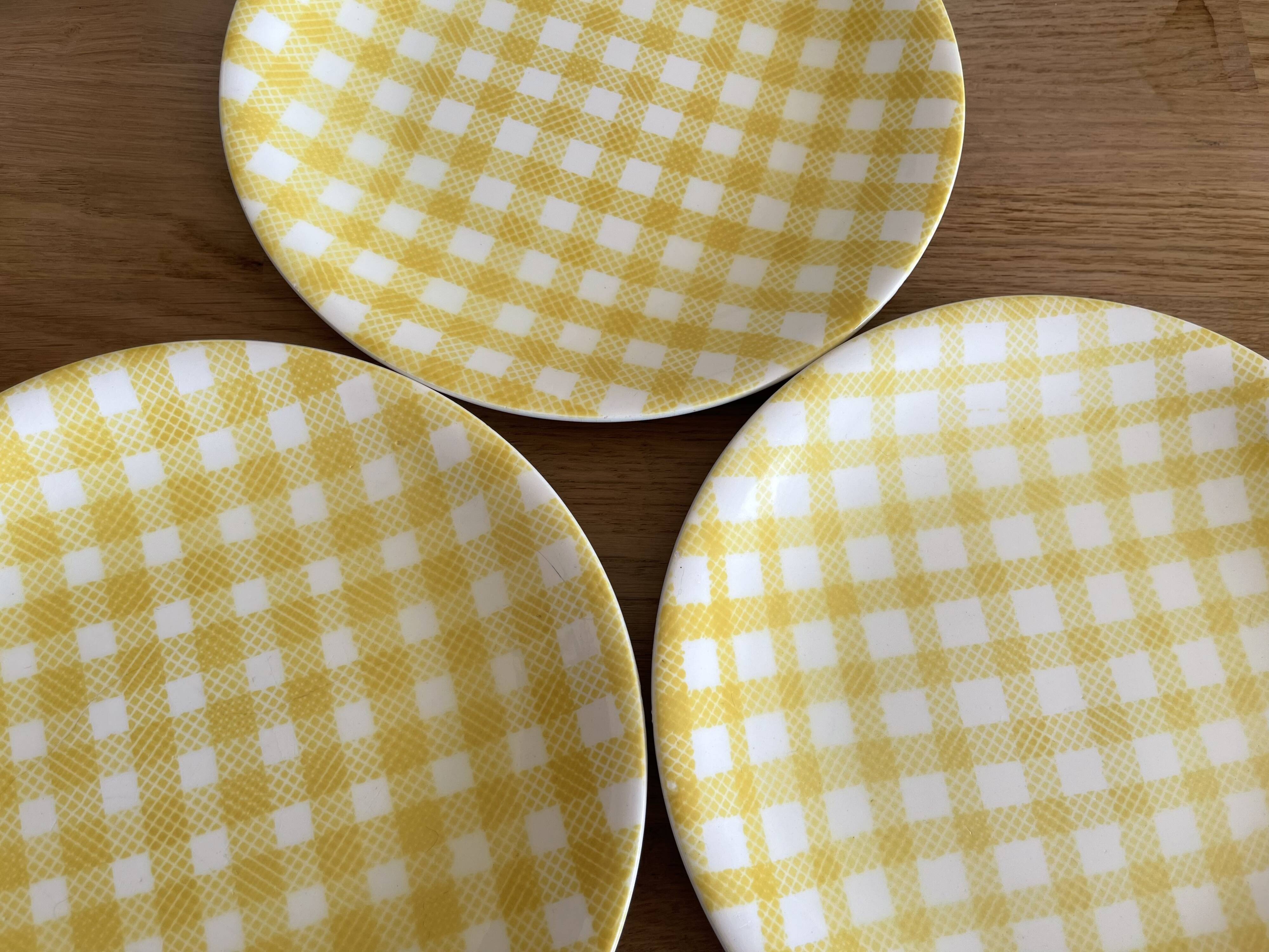 3 plates Salins France 1970