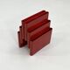 RED MAGAZINE RACK BY GIOTTO STOPPINO FOR KARTELL, 1970