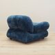 Blue armchair, Italian design, 1970s, production: Italy