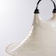 Vintage Space Age White hanging lamp Cristallux Germany 70