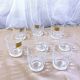 8 small liquor glasses in tempered glass france arcoroc