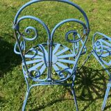 Vintage iron garden chairs