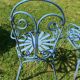 Chaises de jardin en fer vintage