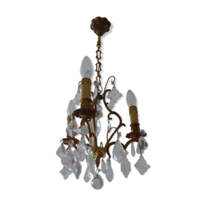 lustre en cristal 3 branches