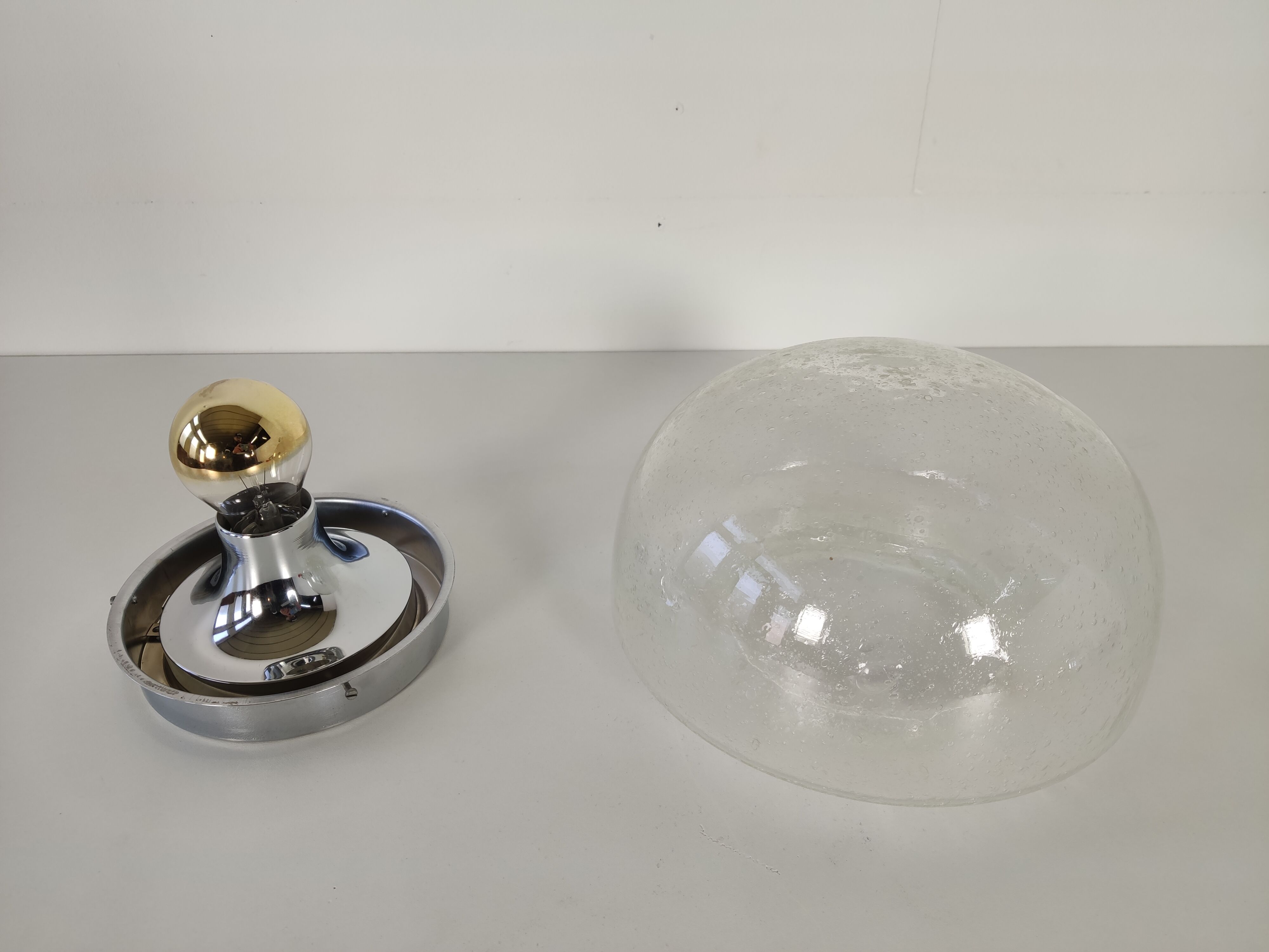 Hillebrand frosted glass wall light 60/70