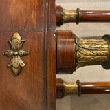 Selette en acajou de style empire a colonnes