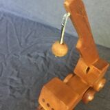 Toy wood truck vintage crane