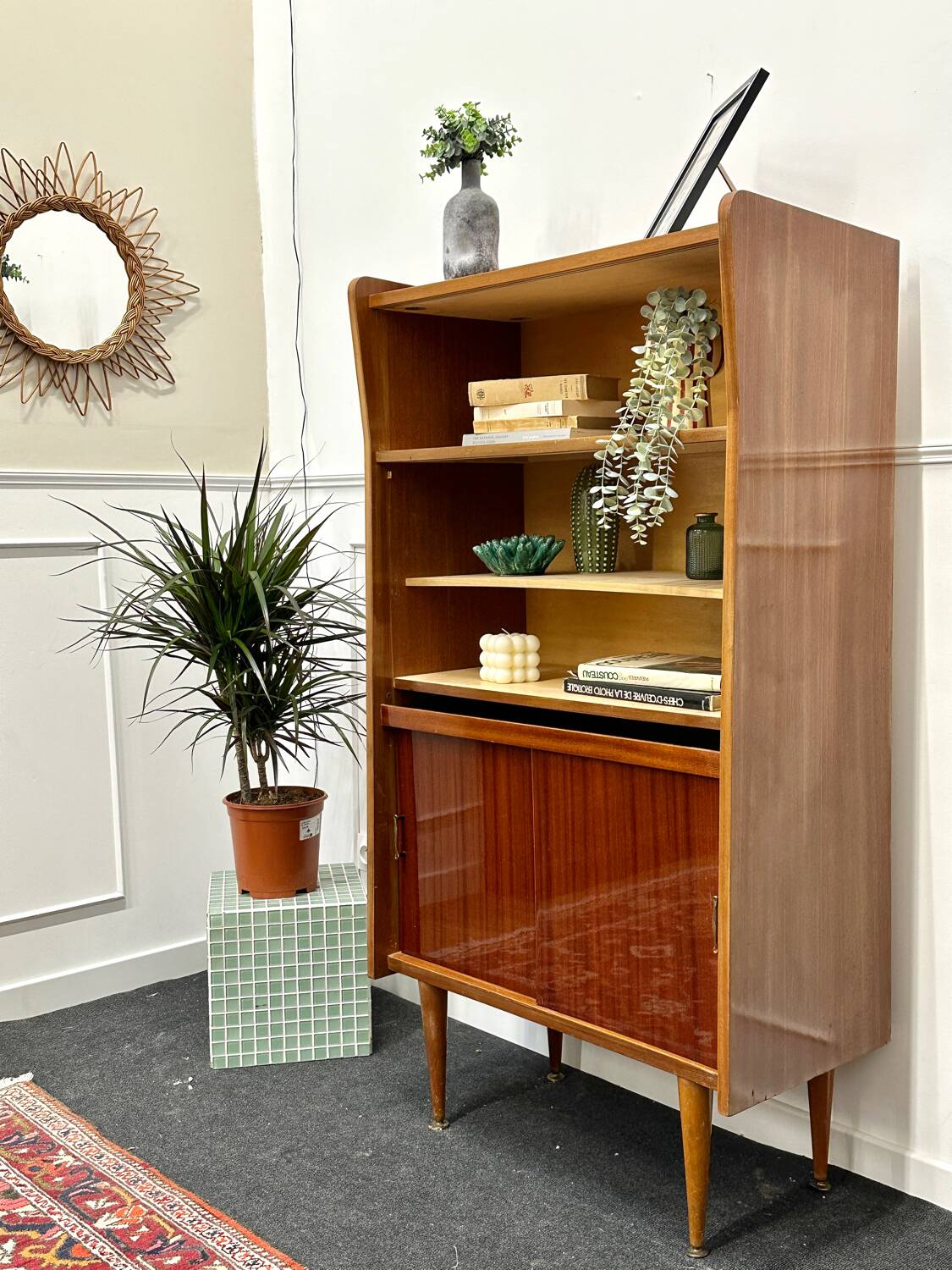 Scandinavian style vintage bookcase