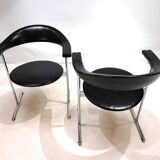 Set of 2 Kaufeld Airport 037 chairs by Geoffrey Harcourt, 1960