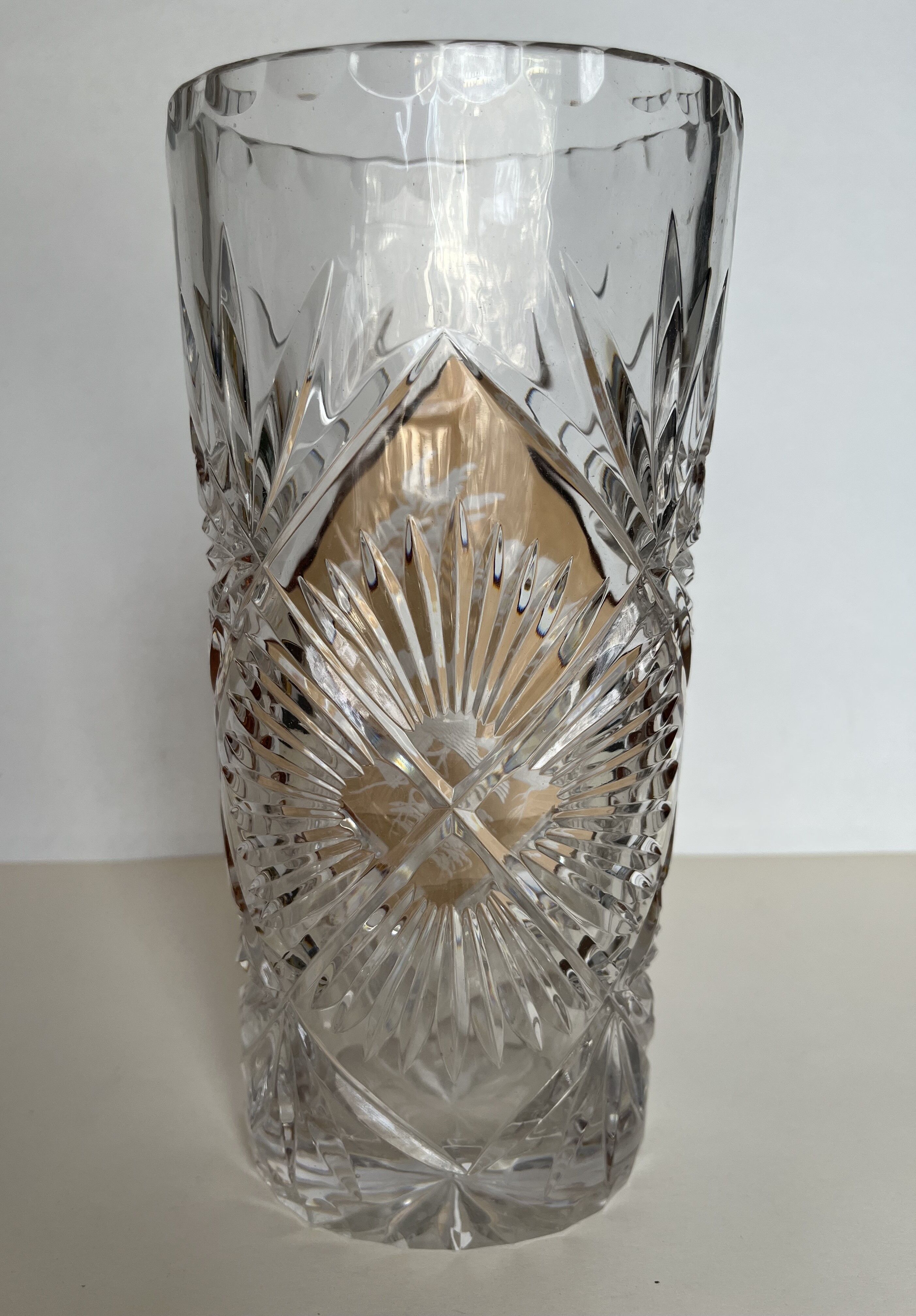 Vase en cristal de bohême