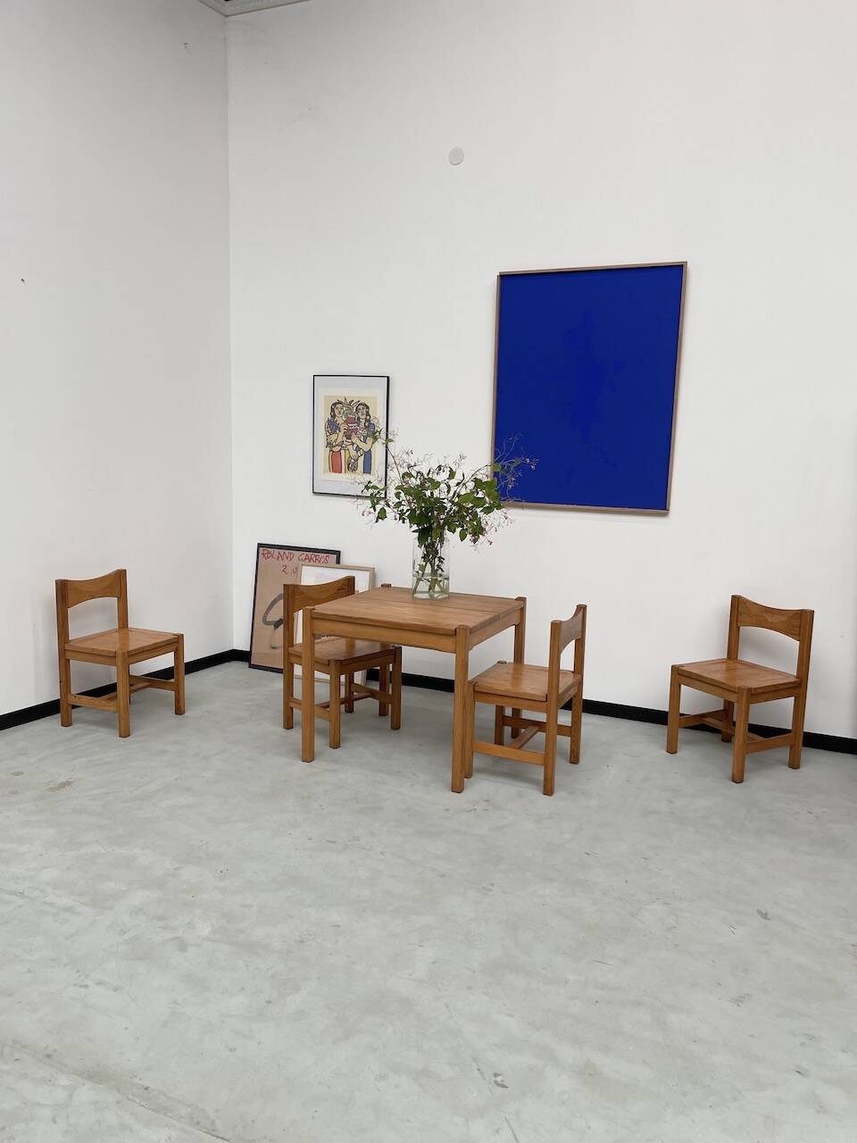 Table pin et chaises « hongisto » Ilmari Tapiovaara