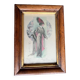 Framed fashion engraving