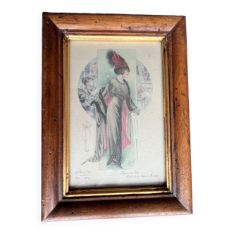 Gravure de mode encadrée