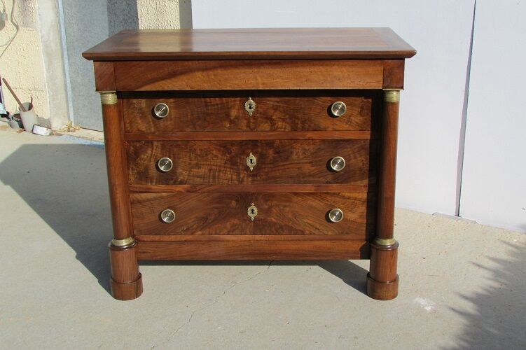 Dresser period Empire walnut , 19th century