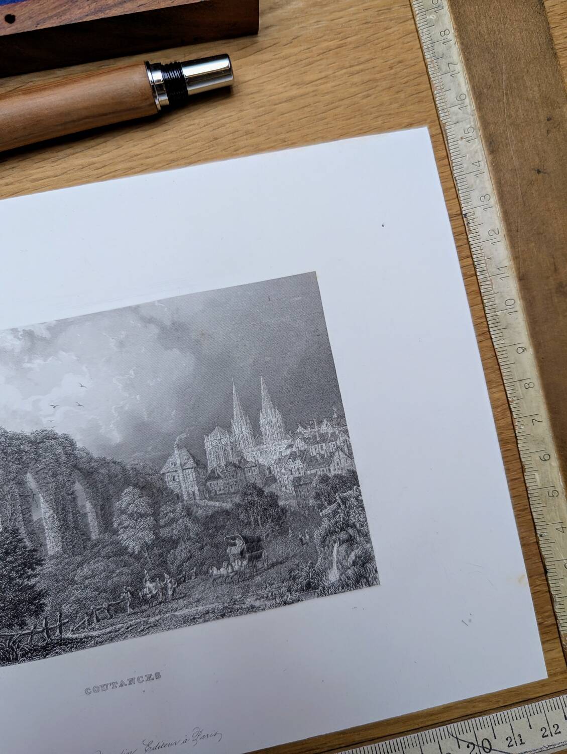 Printed in 1844, Coutances, Normandy.
