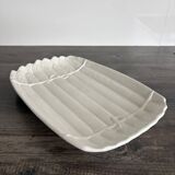 Vintage White Ceramic Asparagus Dish