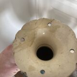 Antique Pair of Japanese Green Moriage Vases Baluster Amphora Flowers Restored