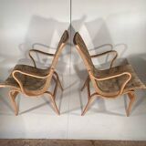 2 Eva model armchair by Bruno Mathsson for Dux (1974)