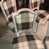 Set of five upholstered chairs