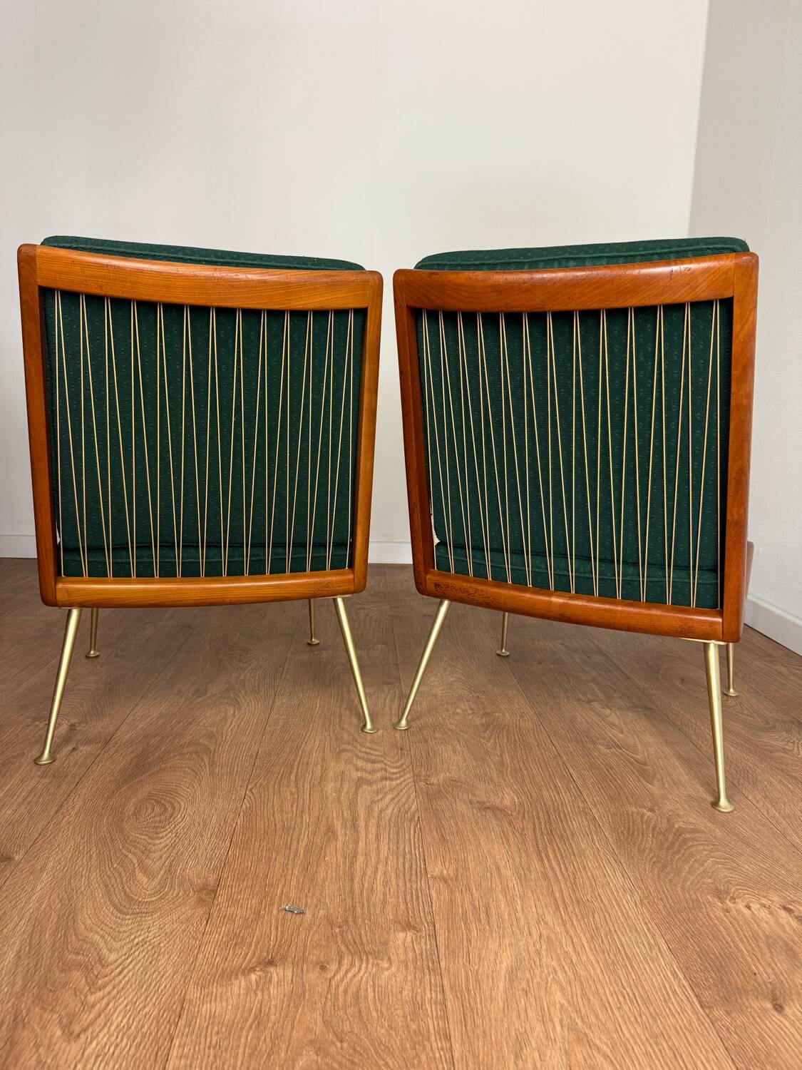 Pair of “Early Boomerang” armchairs attributed to Hans Mitzlaff & Eugen
