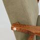 Scandinavian armchair khaki corduroy design by H.Lis 