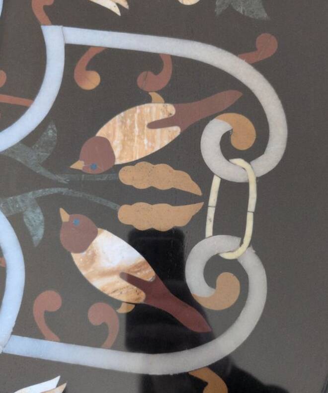 Marble Inlaid Coffee Table