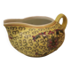 Cruche ou Pot à Lait en Porcelaine Jaune Chinoise Vintage. Signée