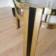 Vintage Brass & Smoked Glass Coffee Table: Mid-Century Italian End Table