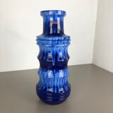 Large Pottery super Fat Lava Multi-Color 266-53 Vase Scheurich WGP, 1970s