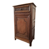 Buffet bas vintage 1700 en bois de chêne. Commode rustique en bois